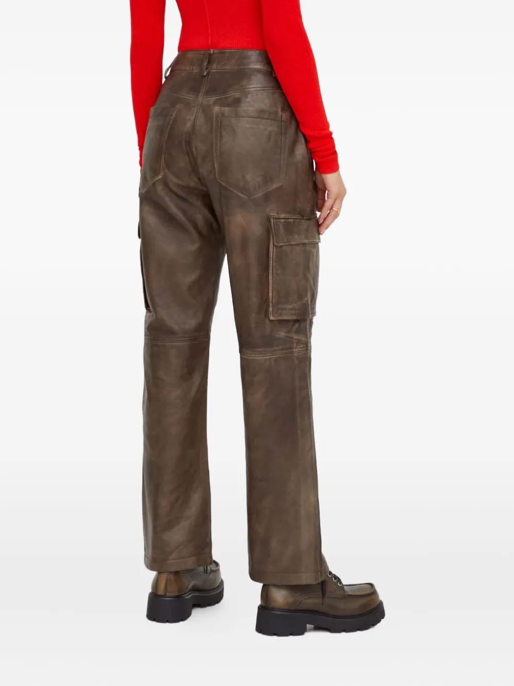 Herskind Cargo Pocket Trousers In Brown