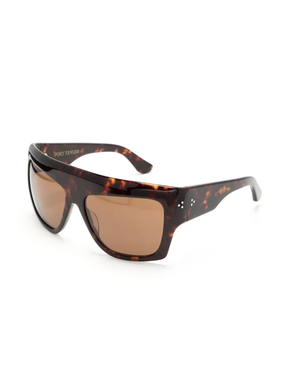 Port Tanger Brown Hal Sunglasses In Myrhh/tobacco