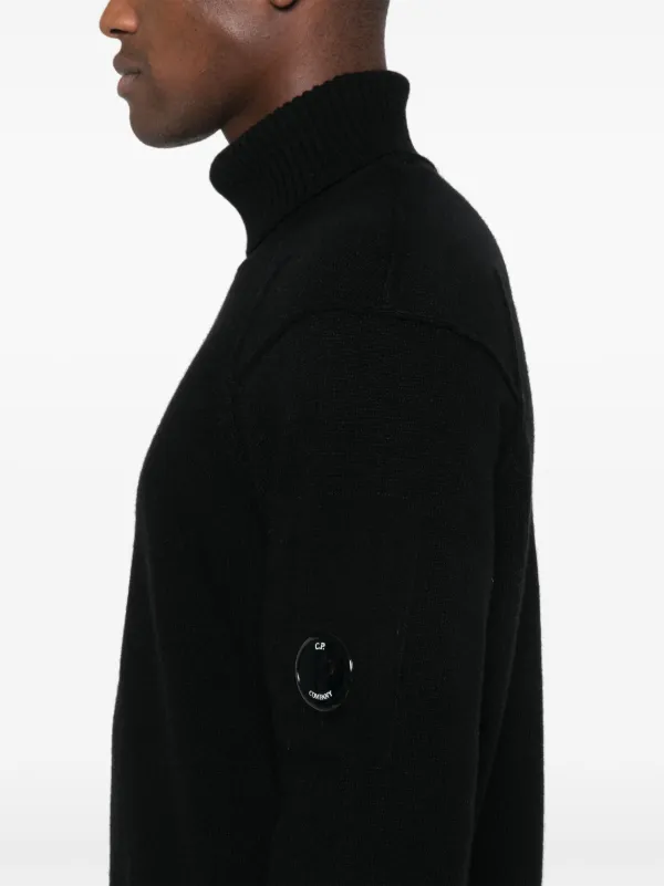 C.P. Company Lens detail Sweater Black FARFETCH CA