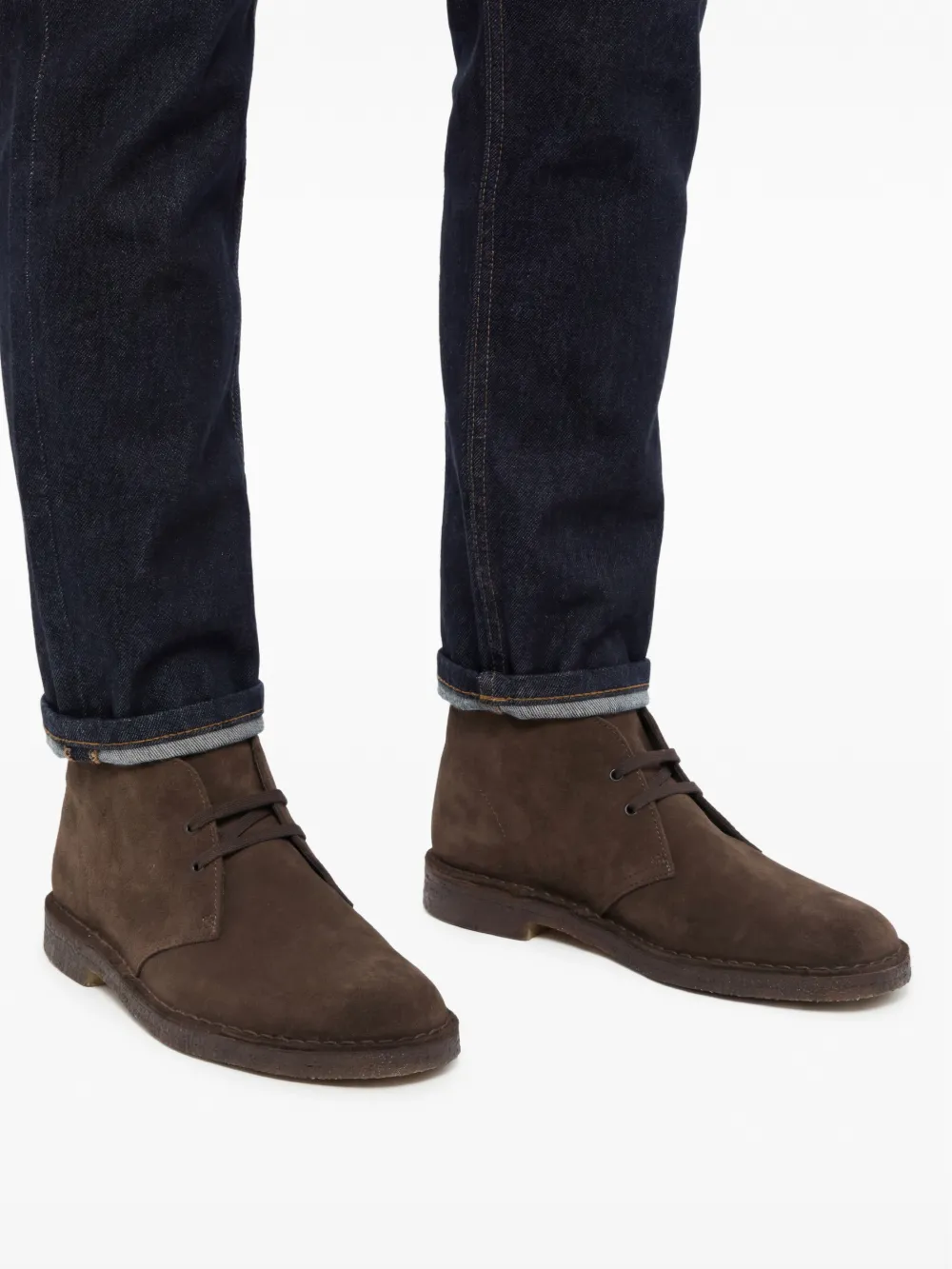 Clarks Originals Desert suède laarzen Bruin