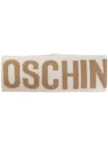 Moschino logo-intarsia knit headband - Neutrals