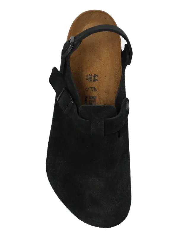 Birkenstock Tokio Suede Slingback Sandals | Black | FARFETCH