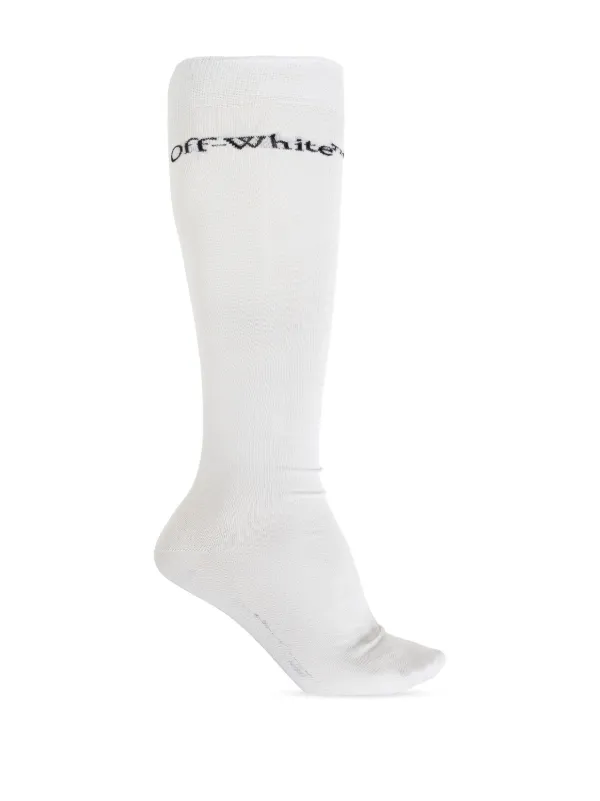 Off-White ロゴ ソックス 2足セット Off-White ロゴ靴下 | ホワイト | FARFETCH JP