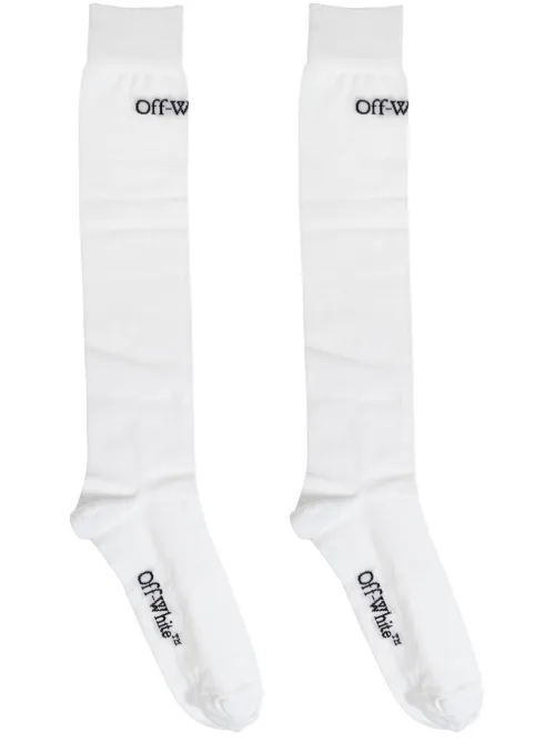 Chaussettes à logo en jacquard - Off-White - Modalova