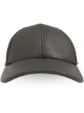 Yves Salomon leather baseball cap - Grey