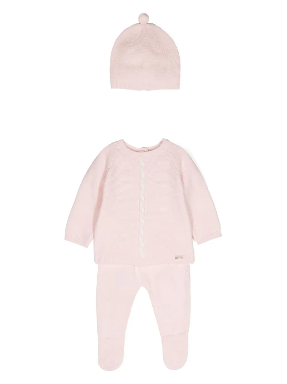 Mayoral Cotton Trousers Set In Pink