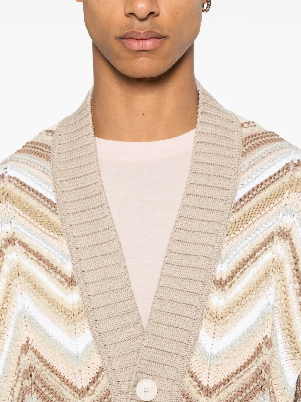 Missoni Vest met zigzag-patroon Beige