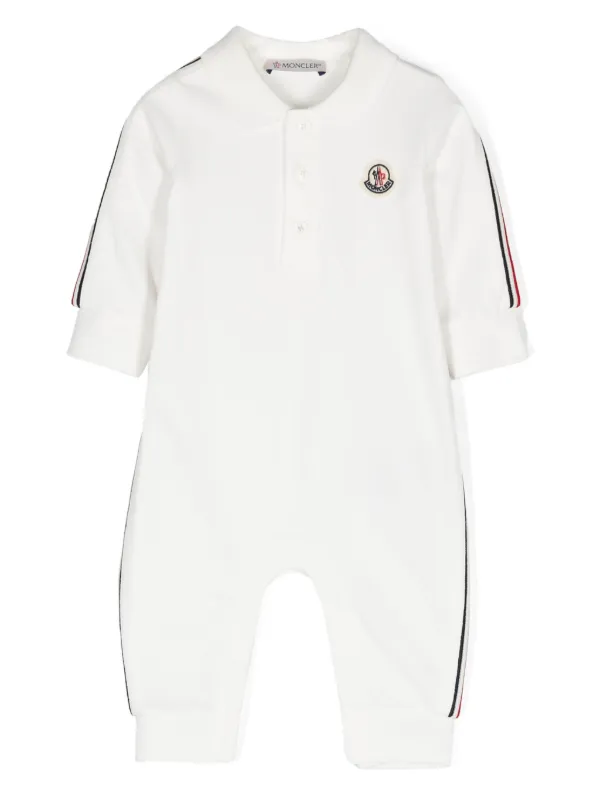 Moncler Enfant Tricolor Romper White FARFETCH HK