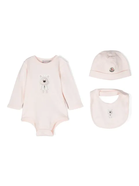 Moncler Enfant logo-print babygrow (set of three)