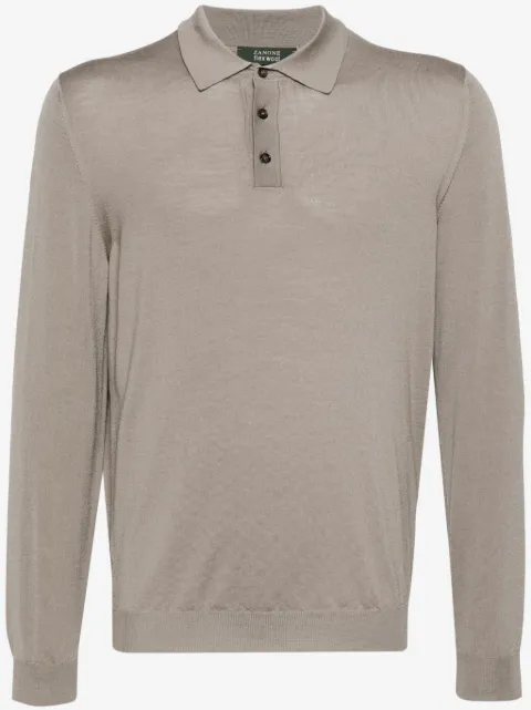 Zanone fine-knit polo shirt