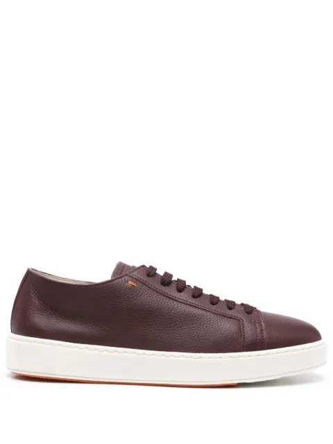 Santoni leather sneakers