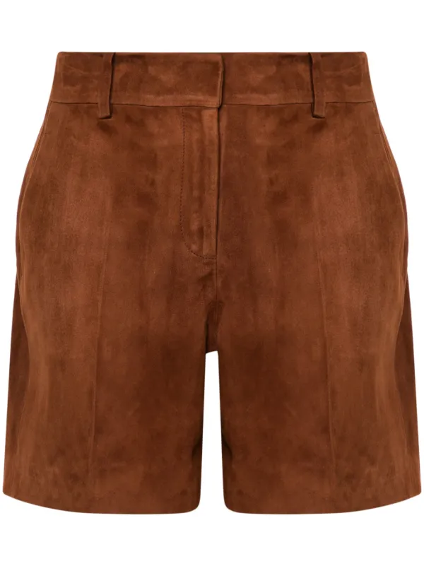 ショートパンツ Ermanno Scervino Short trousers Ermanno Scervino スエード ショートパンツ | ブラウン
