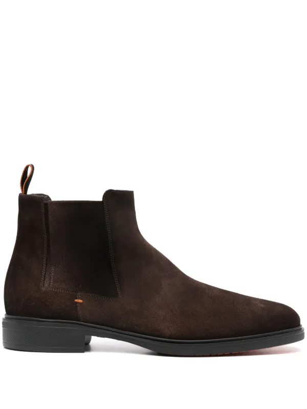 Santoni botas Chelsea de gamuza