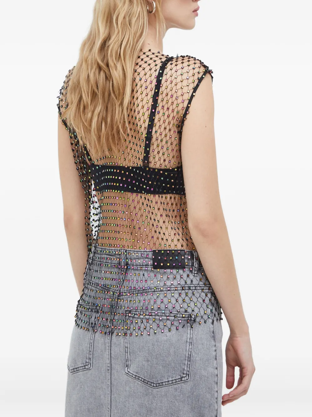 Herskind Square-embellishment Top In Black