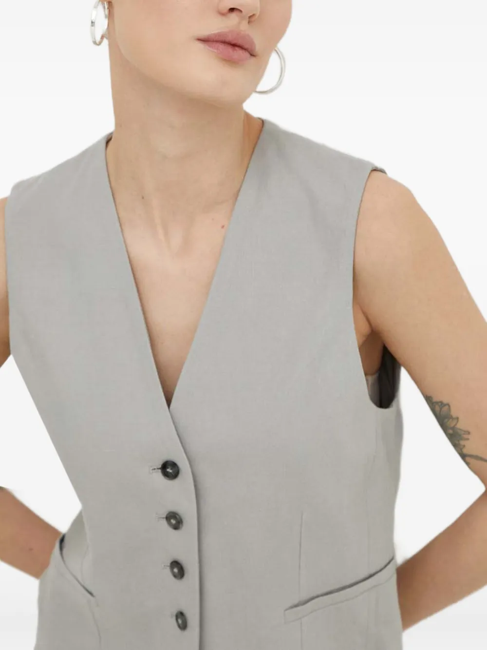 HERSKIND buttoned sleeveless top | Vests & Tank Tops | Image 2