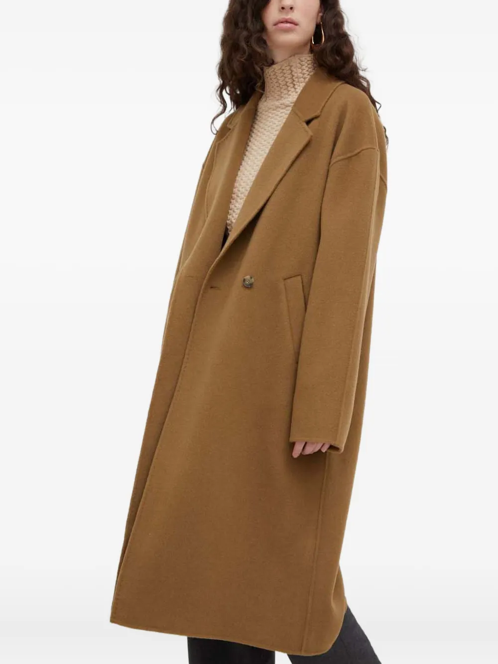Herskind Single-breasted Coat In Brown