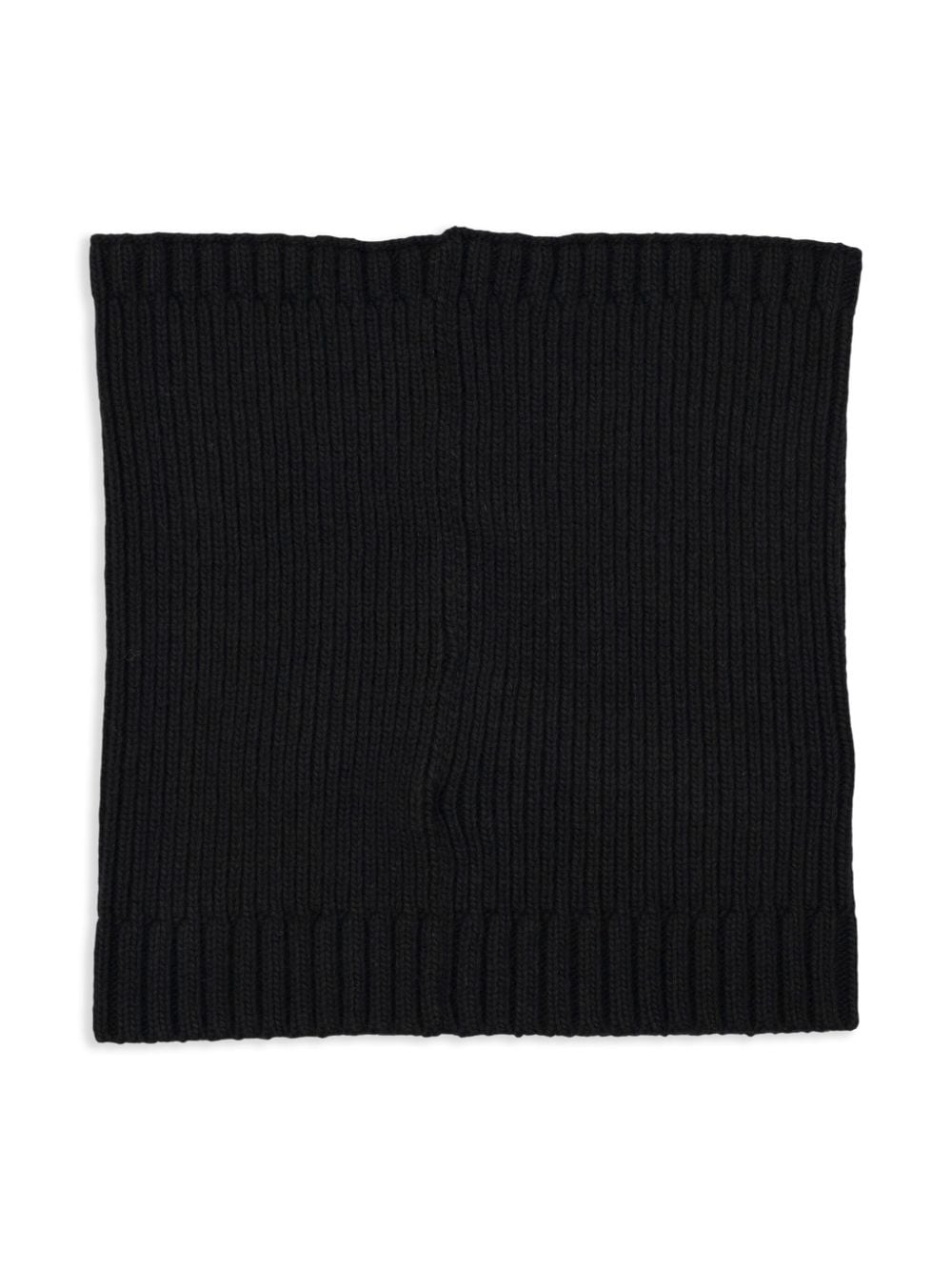 Stone Island Junior logo-patch knitted scarf - Zwart