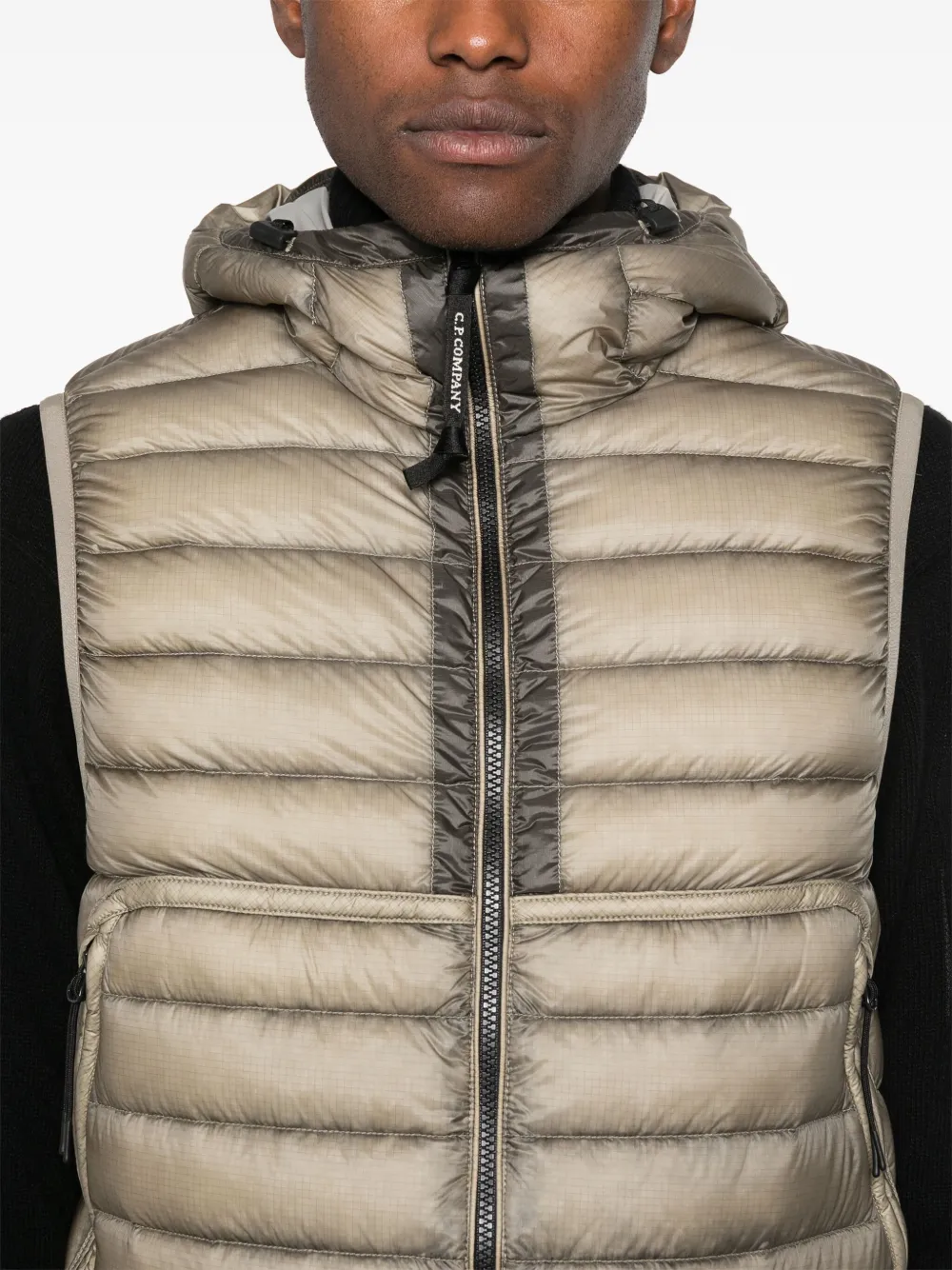 C.P. Company Bodywarmer met goggle-detail Groen