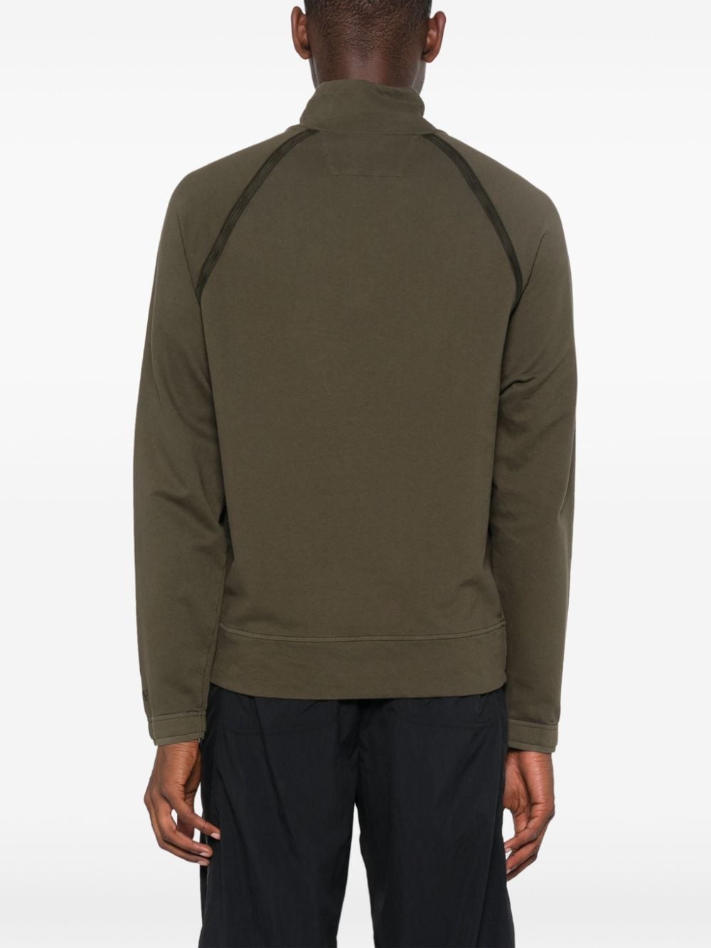 Shop C.p. Company Half-zip Sweatshirt In Green