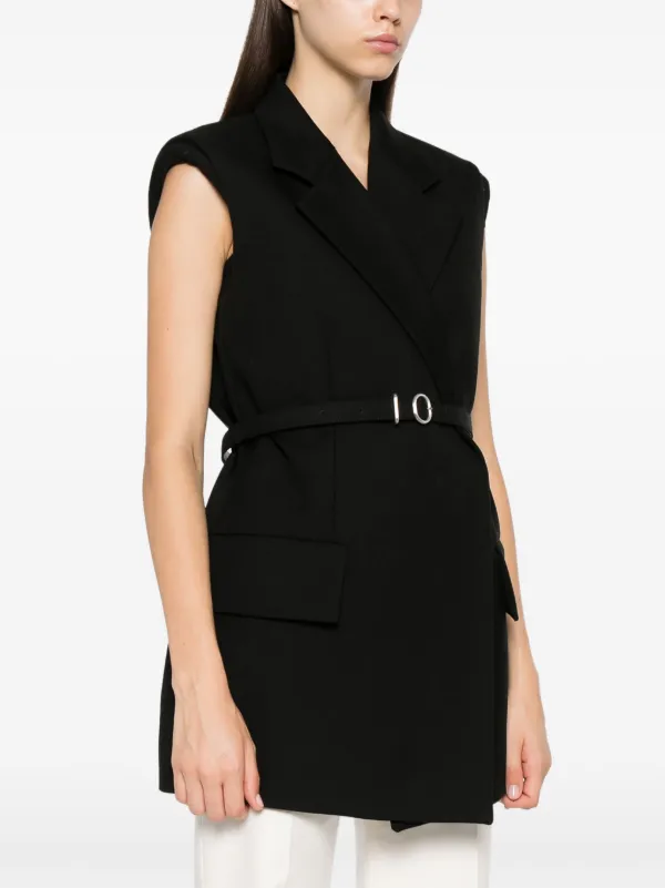 Sleeveless Black Waisted Coat Susana Monaco Faux Leather Sleeveless Trench Coat Black Sleeveless Black Waisted Coat Susana Monaco Faux Leather Sleeveless Trench Coat Black