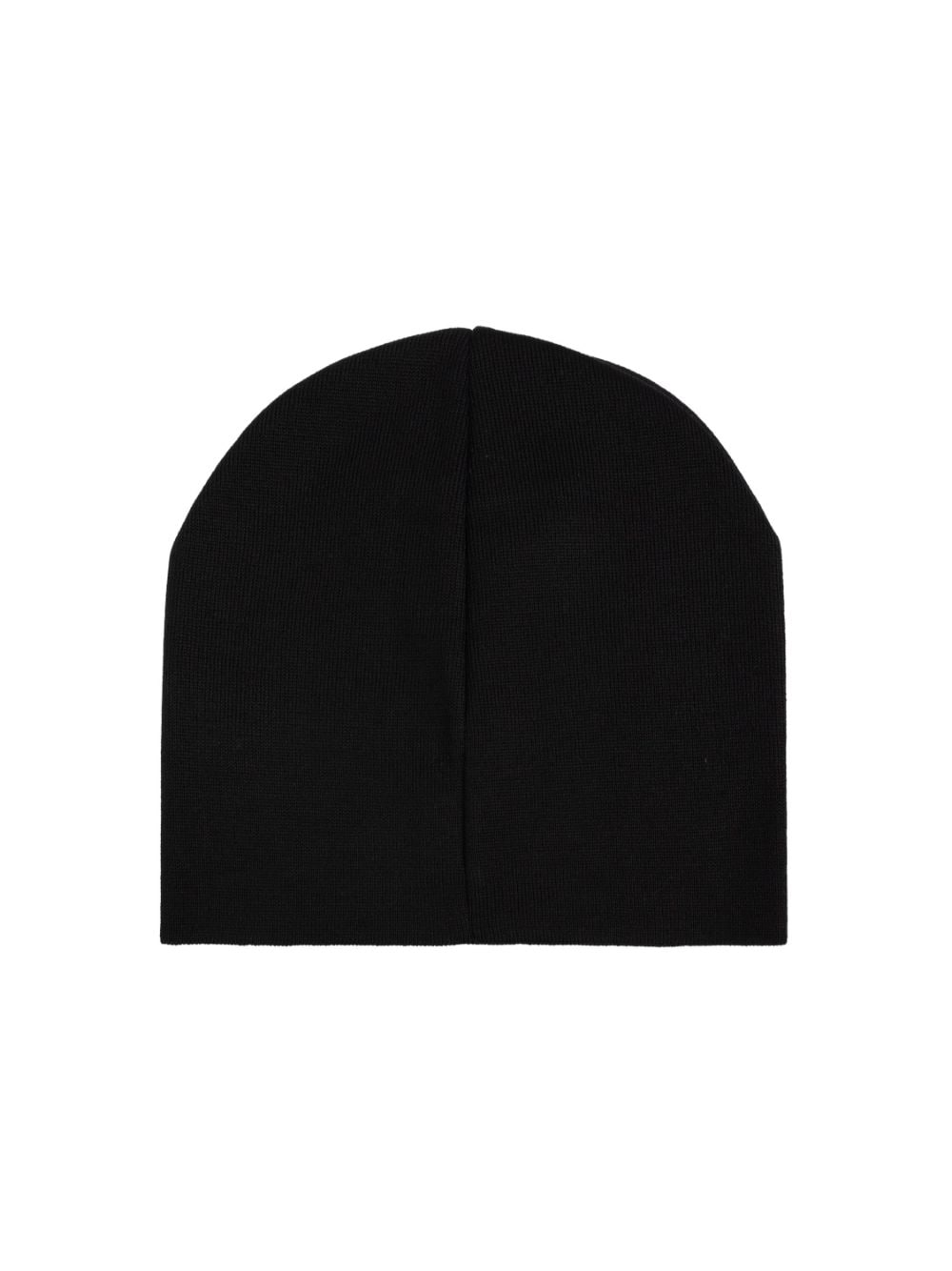 Shop Moschino Teddy Bear Beanie In Black