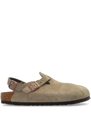 Birkenstock Slipper Boston De Camurça | Verde | FARFETCH BR