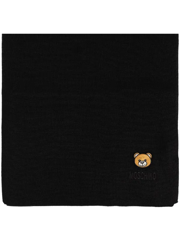 Moschino Teddy Bear Scarf Black FARFETCH HK