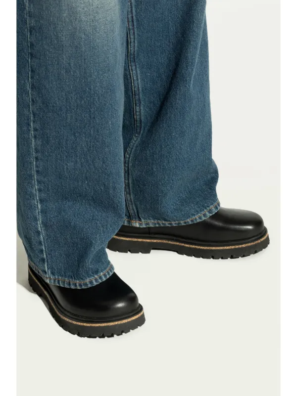 Birkenstock Highwood slip-on Leather Boots | Black | FARFETCH