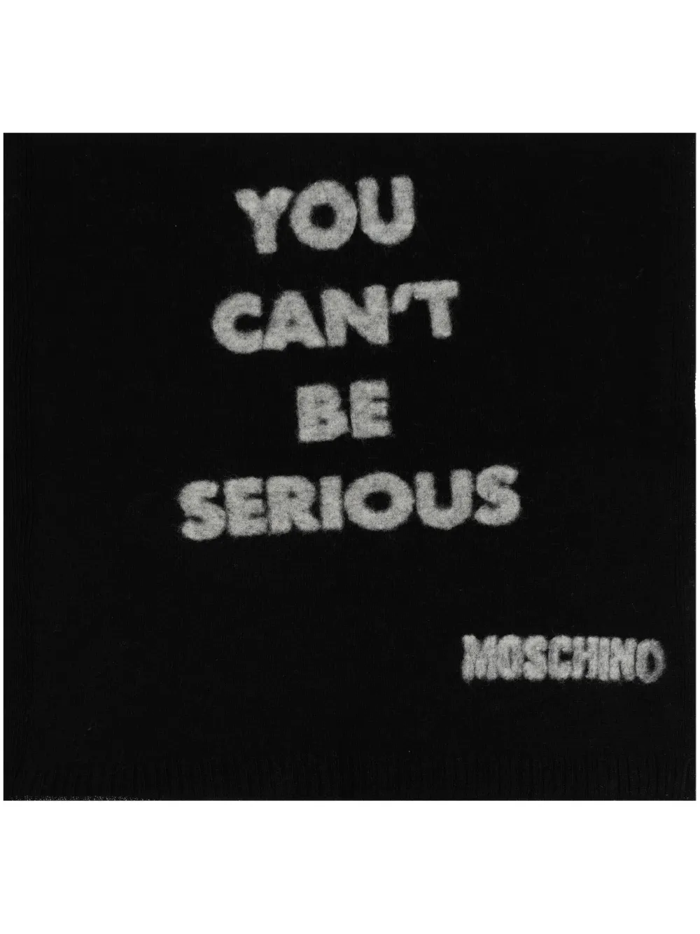 Moschino You Can't Be Serious sjaal Zwart