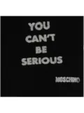 Moschino You Can't Be Serious scarf - Black