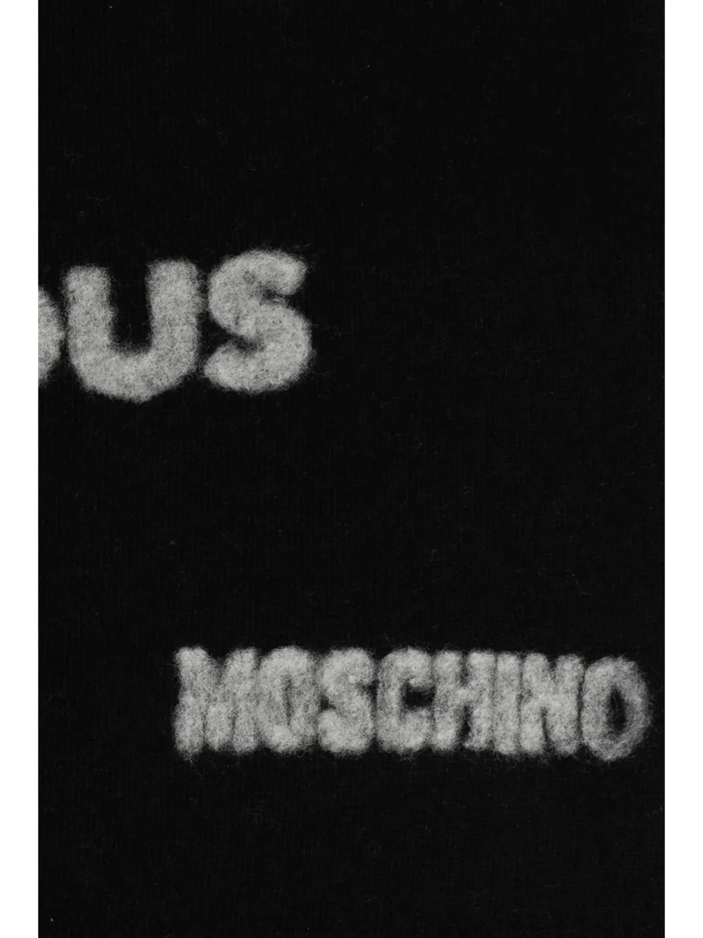 Moschino You Can't Be Serious sjaal Zwart