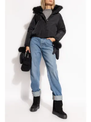 【関税込み】Yves Salomon ブラック フェザー ジャケット Feather jacket - black - Yves Salomon – Yves Salomon US