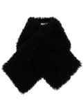 Yves Salomon fur shawl - Black