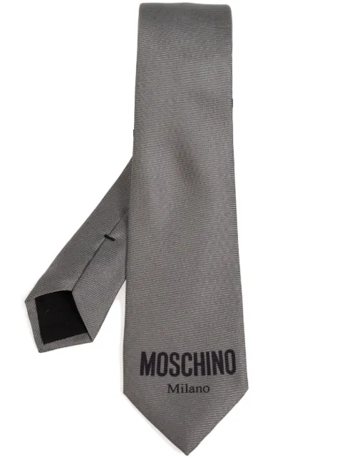 Moschino corbata con logo estampado