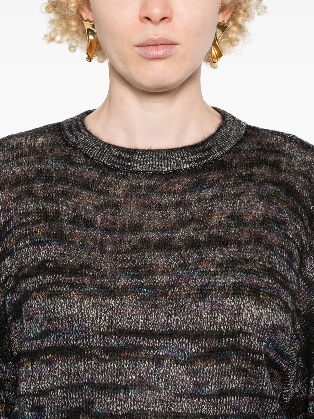 Missoni Trui met tie-dye print Zwart