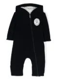 Moncler Enfant logo-appliqué romper - Blue