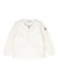 Moncler Enfant logo-patch cardigan - White