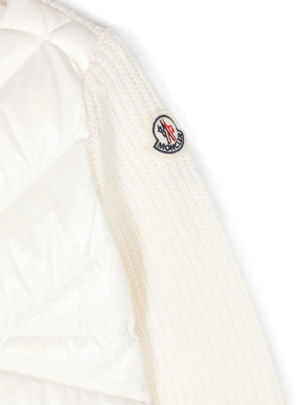 Moncler Enfant Vest met logopatch Wit