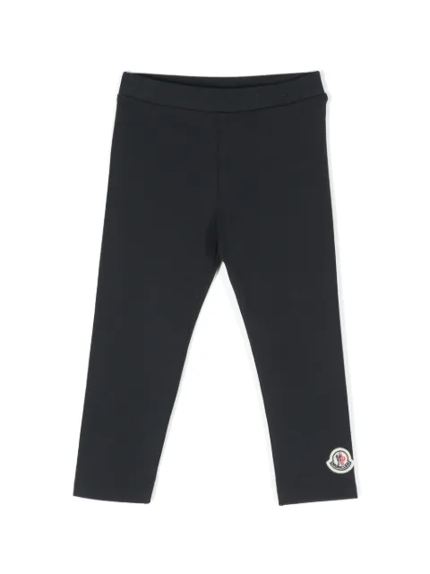 Moncler Enfant Leggings mit Logo-Patch