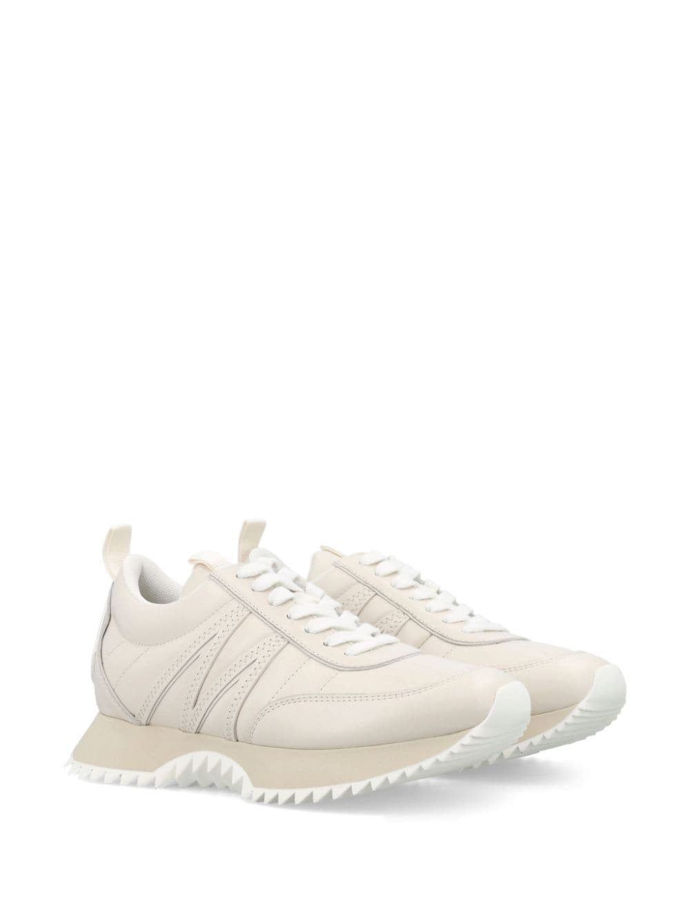 Shop Moncler Pacey Sneakers In Nude