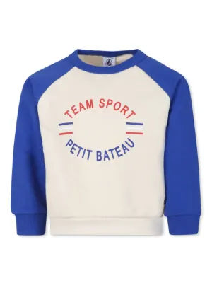 Felpa Per Bambino Petit Bateau - 100% Cotone, Maniche Lunghe, Classica E Comoda