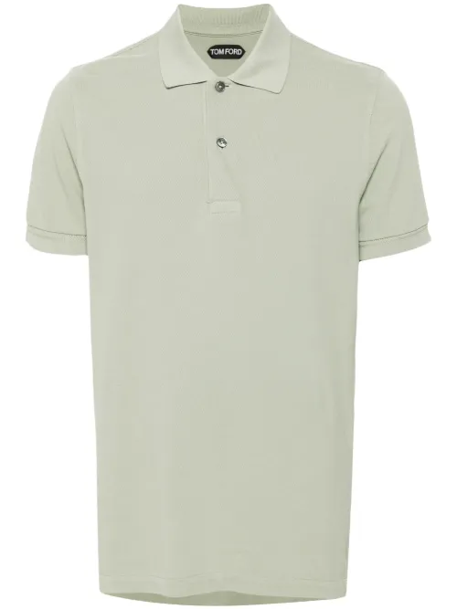 TOM FORD polo à logo brodé - Vert - TOM FORD - Modalova