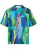 Sunnei abstract-print shirt - Green