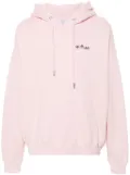 Off-White logo-print hoodie - Pink