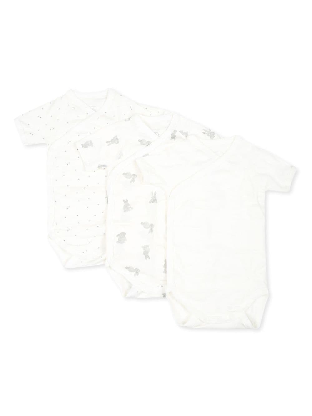 Petit Bateau bunny-motif bodies - White