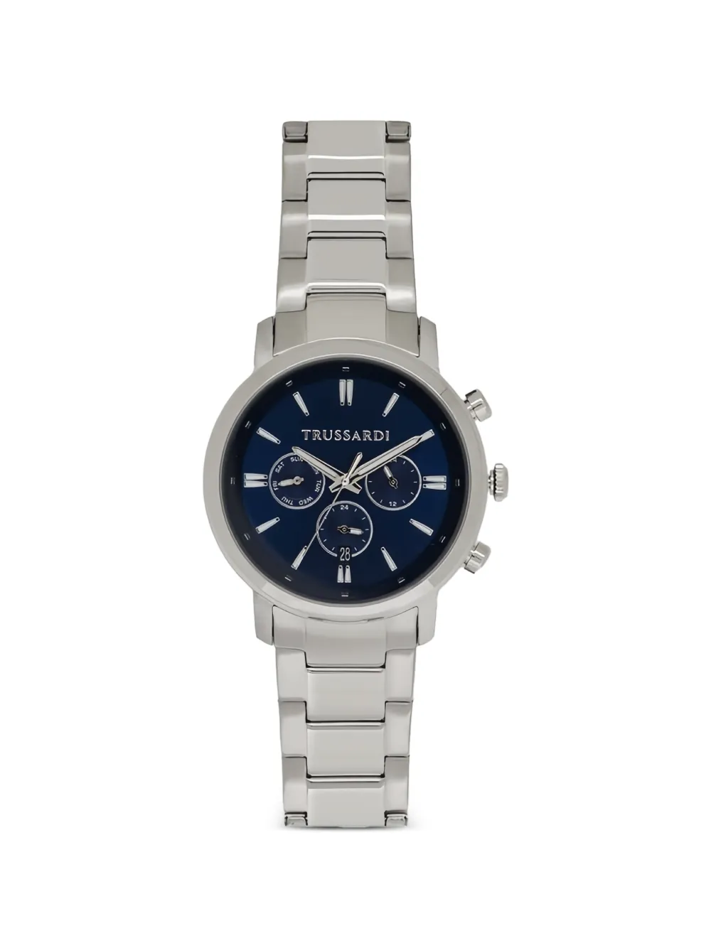 Trussardi round-case 47mm watch - Blu