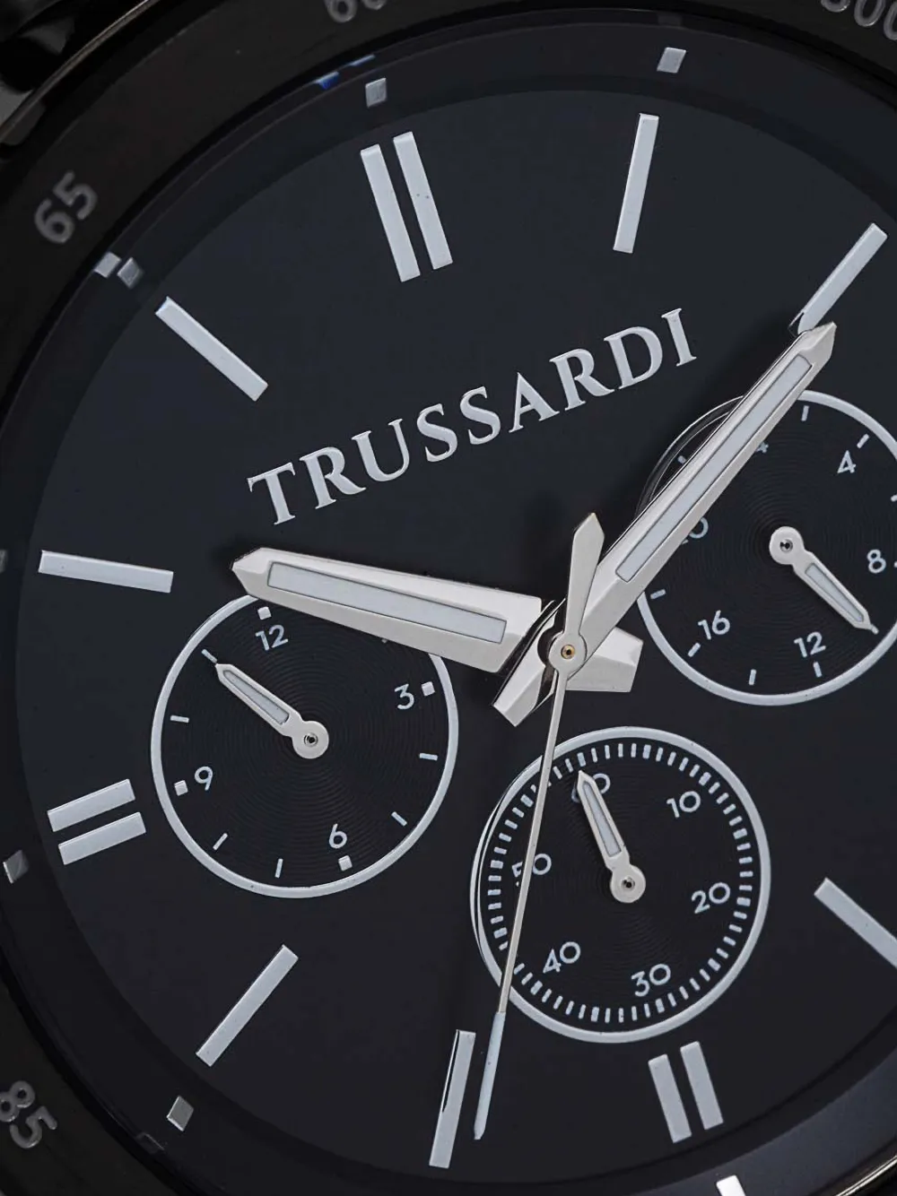  Trussardi Tachymeter 44mm Watch - Black 