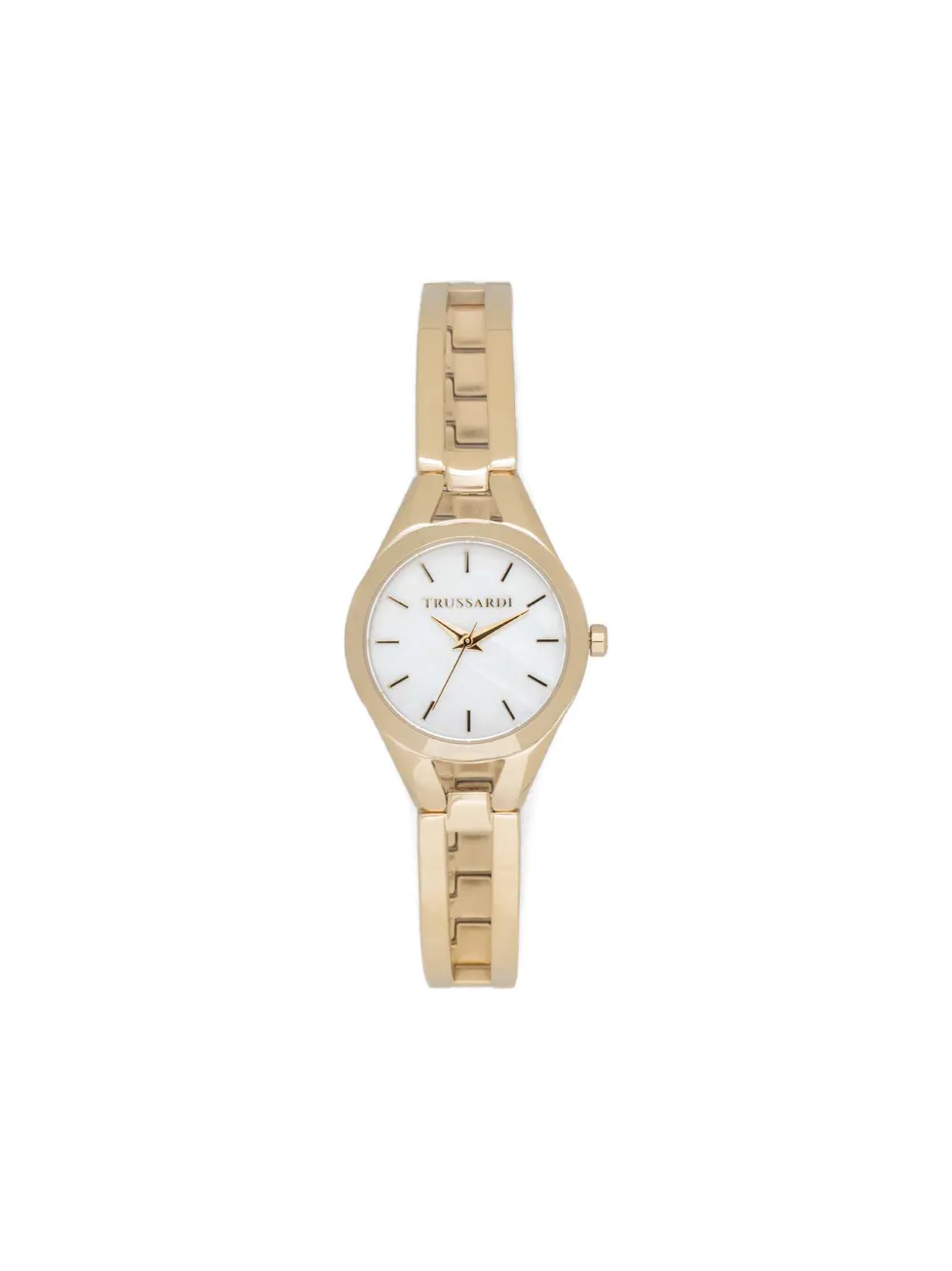 Trussardi Gold Tone 30mm Watch - Bianco