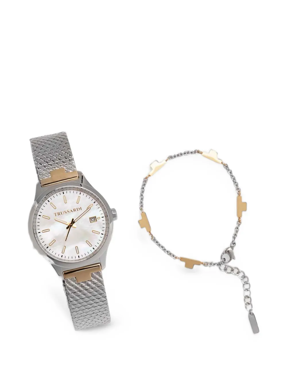 Trussardi City Life 35mm watch set - Bianco