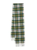 Barbour tartan lambswool scarf - Green
